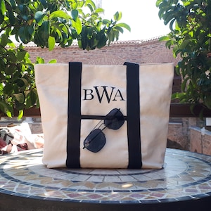 Personalized Tote Boat Bag , Bridesmaid Beach Tote Bag , Bachelorette Party Gift