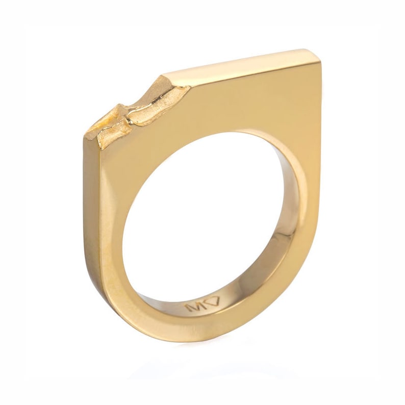 Minimal Gold Ring Best Friend Rings Thin Rose Gold Ring Wife Etsy