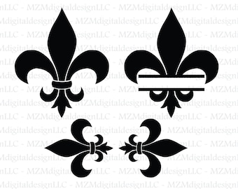 Download Fleur De Lis Monogram Svg Etsy
