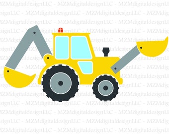 Download Excavator Svg Etsy