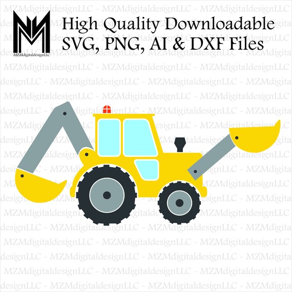 Excavator Cute Shirt Design Svg Png Ai And Dxf Files Etsy