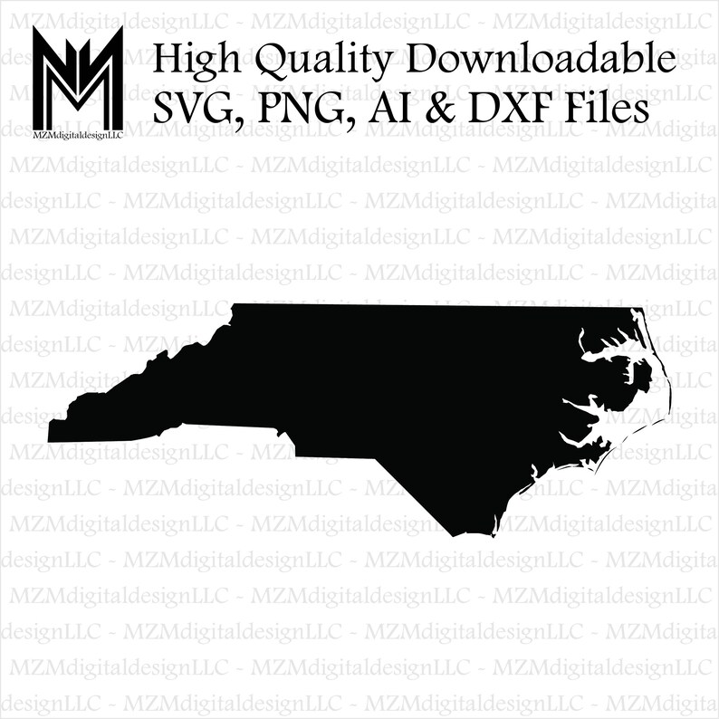North Carolina svg, png, ai and dxf Files -For Commercial Pers North Carolina svg, png, ai and dxf Files -For Commercial Pers