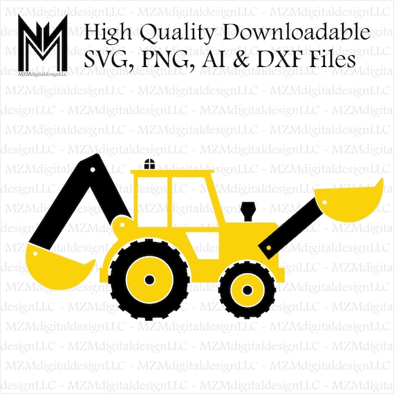 Download Excavator Cute Shirt Design Svg Png Ai And Dxf Files Etsy