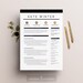Resume Template 4 pages | CV Template + Cover Letter for MS Word | Instant Digital Download | The "Parisian"