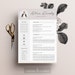 Resume Template 4 page | Word DIY Printable CV with Cover Letter | The 'Charming' | Professional and Creative Design 