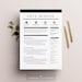 Resume Template 4 pages | CV Template + Cover Letter for MS Word | Instant Digital Download | The 'Parisian' 