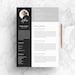 Resume Template and Cover Letter + References Template for Word | DIY Printable 5 Pages | The 'Blackie' | Professional & Creative Design 