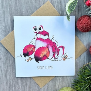 Santa-Claws Christmas Card