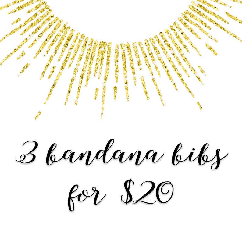 3 Bandana Bibs