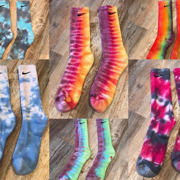 Tie Dye Nike Socks Etsy