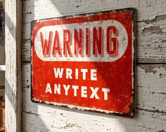 Personalized Metal Sign Custom Warning Plaque Private Property Outdoor Porch Fence Decor Funny Gift