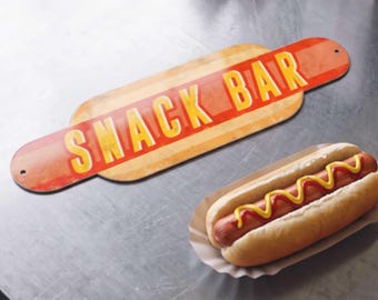 Custom Funny Hot Dog Metal Sign for Outdoor Vintage Aluminum BBQ Kitchen Decor Gift