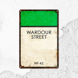 Personalized Street Name Metal Sign: Custom Wall Art