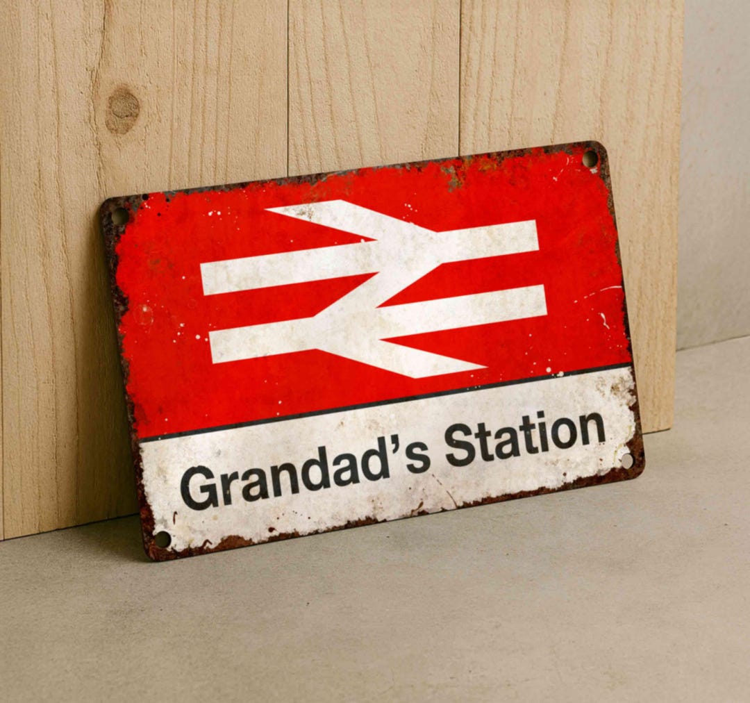 Custom Rail Signs Custom Railway Metal Sign – Personalized Vintage British Rail Plaque ...