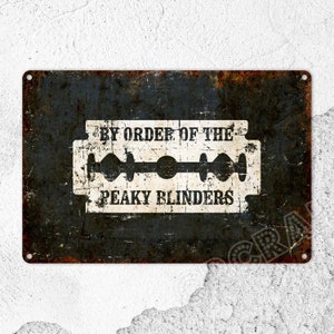 Bar Sign, Peaky Blinders, Man Cave Sign, Pub Sign, Room Decor, Metal Sign, Rustic Home Decor, Gifts
