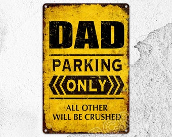 Parking Only Sign, Bar Sign, Custom Sign, Metal Sign, Personalised Gifts, Dad Gifts, Father Gifts