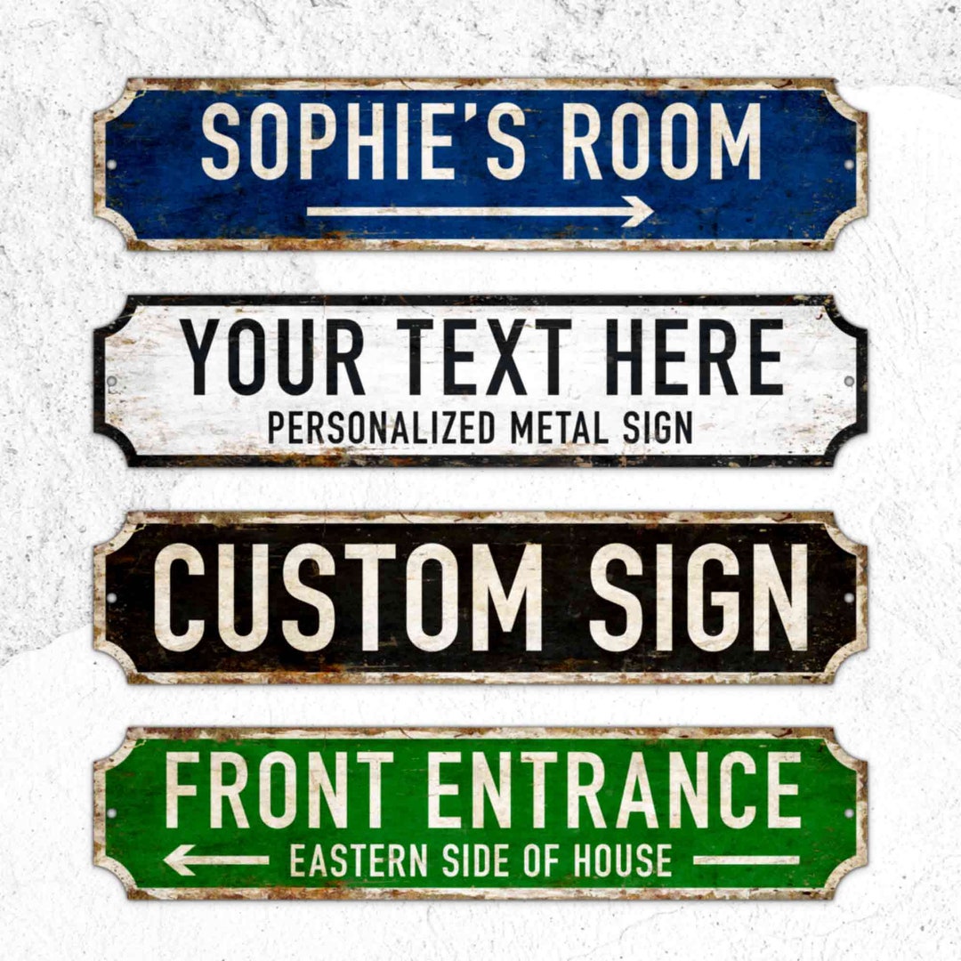 Custom Street Signspersonalized Road Signrustic Signname Signs
