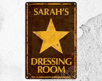 Dressing Room Sign, Bathroom Decor, Restroom Sign, Changing Room, Custom Sign, Personalised Gifts, Metal Sign