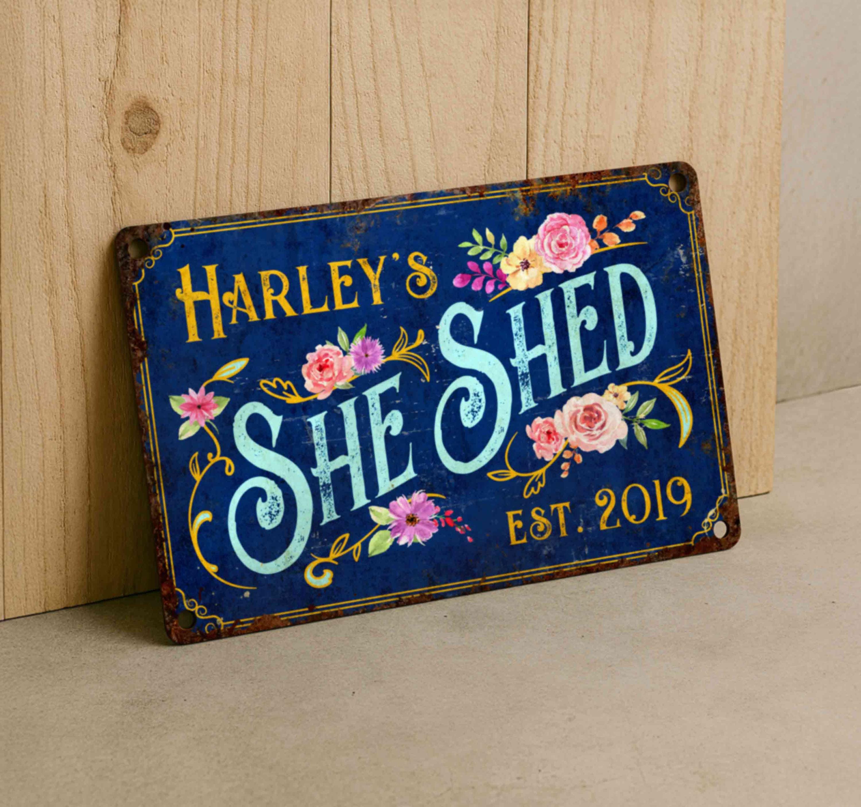 Enseigne Métal Personnalisée Style Vintage Hollywood – 4x18, Chico Creek Signs