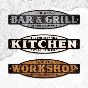 Custom Sign,Aluminum Sign,Custom Metal Sign,Personalized Sign,Man Cave Sign,Shed Signs,Outdoor Sign,Make Your Own Text Signs