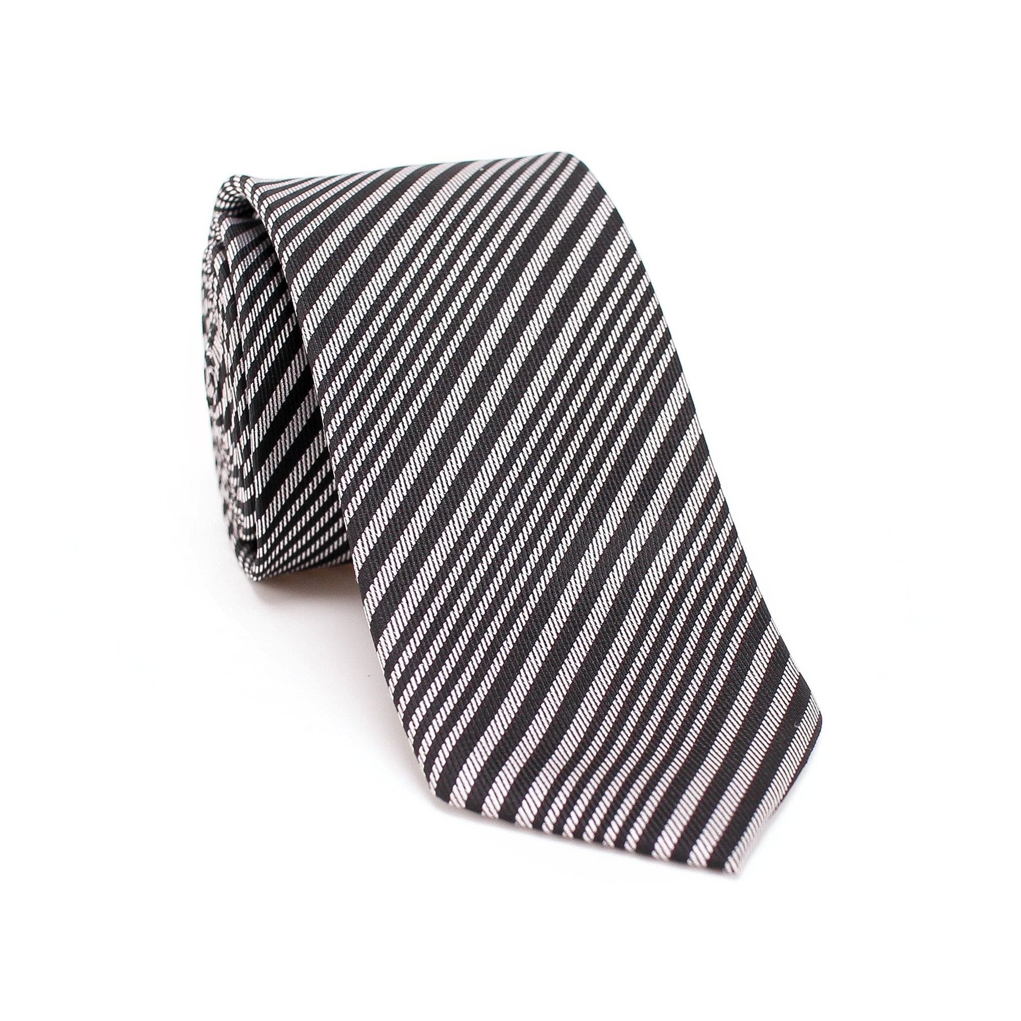 Black Tie Men Tie Wedding Tie Striped Ties Gray Tie Blue Etsy