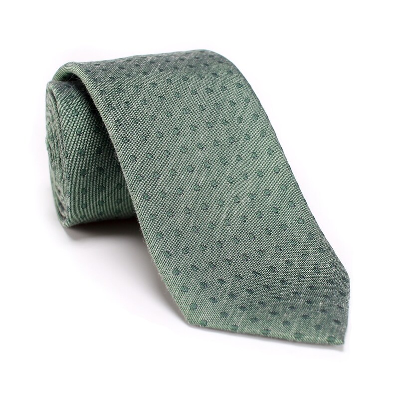 Wedding Tie Groomsman Tie Green Tie Jade Tie Polka Dot Etsy