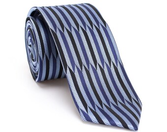 Blue Tie, Burgundy Tie, Red Tie, Gold Tie, Striped Necktie, Striped Tie, Stripes Tie, Men Narrow Tie, Tie Men, Wedding Ties./ NT.MF-5S