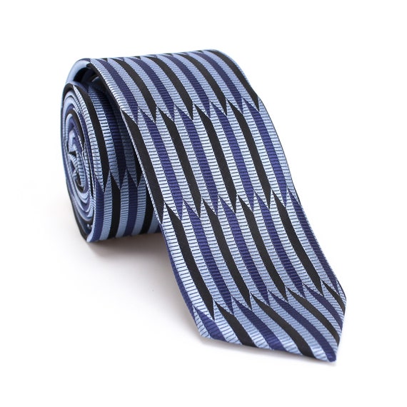 Blue Tie Burgundy Tie Red Tie Gold Tie Striped Necktie | Etsy