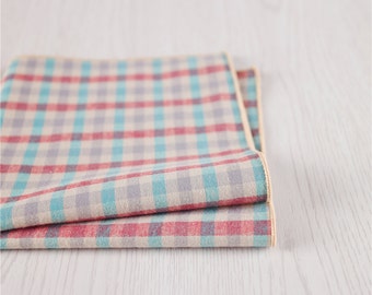 wedding plaid pocket square.multicolor cotton handkerchief.simple beautiful hankies.mens cheap hanky.groomsmen hanky for wedding party+ps18