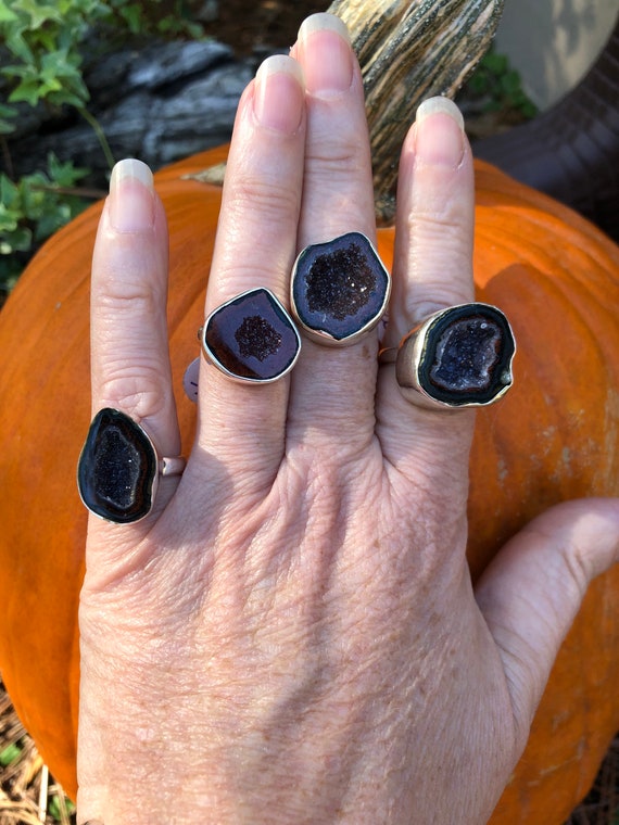 Geode Ring 7-9 - Etsy