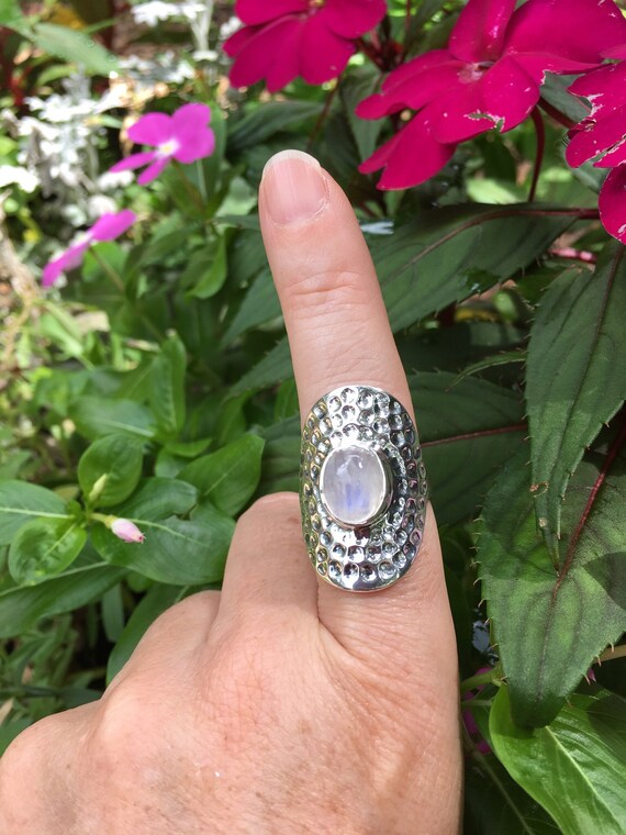 SALE/Rainbow moonstone ring/10