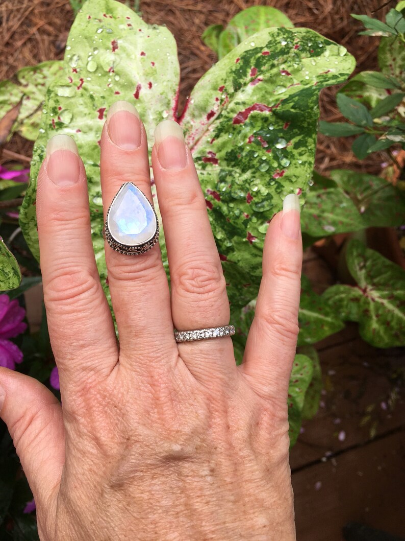 Rainbow moonstone ring7