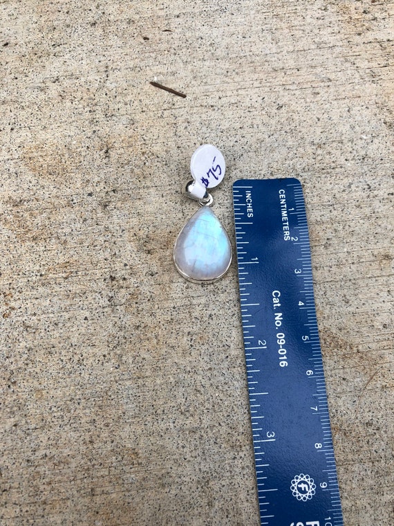 Rainbow moonstone pendant - image 6