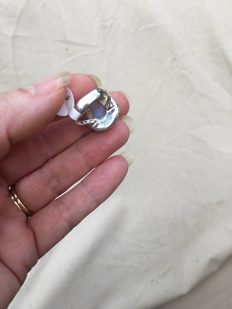 Rainbow moonstone ring7