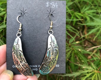 Feather earrings