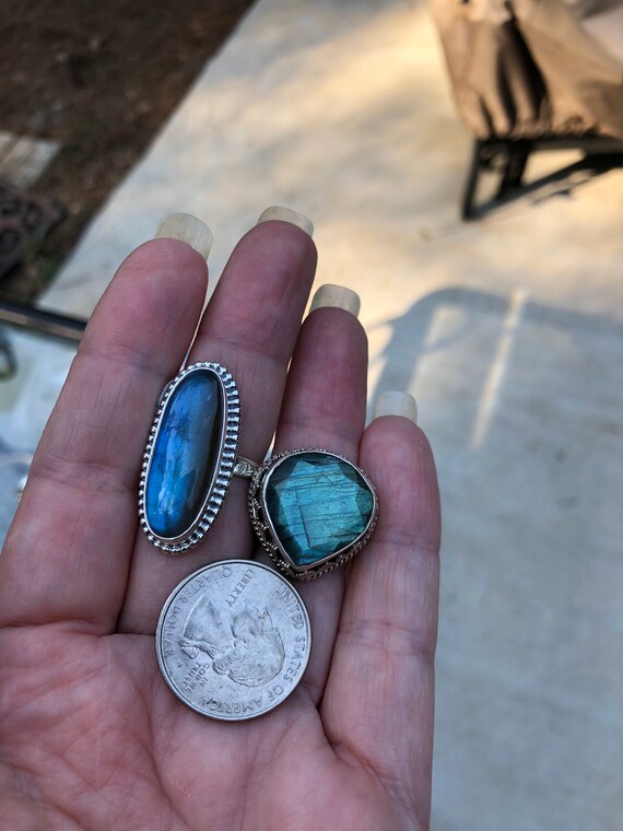 SALE/Labradorite ring /8 - image 3