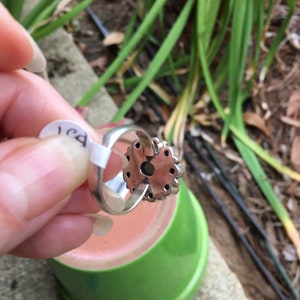 SALE/Rainbow moonstone ring/8-9 image 5