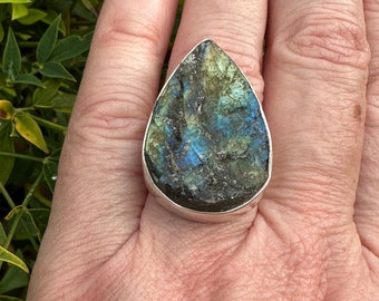 SALE/labradorite ring/8