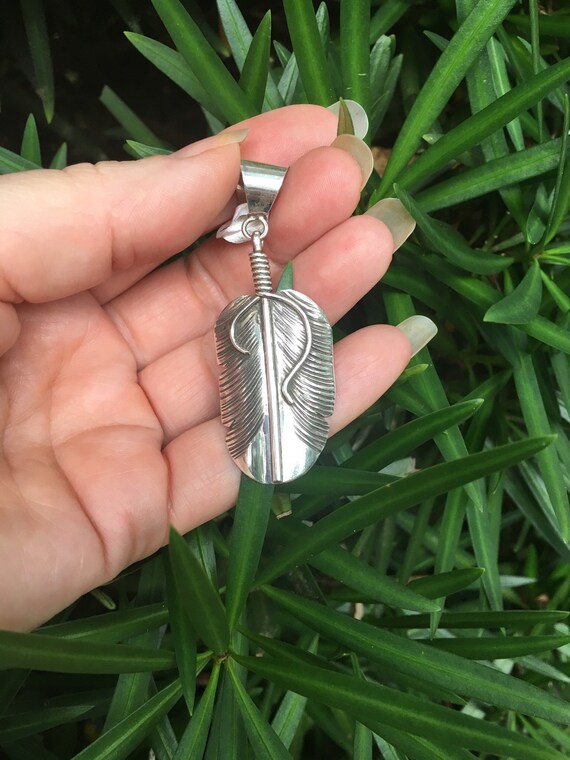 SALE/Feather pendant - image 2