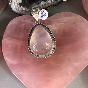 Rose quartz pendant
