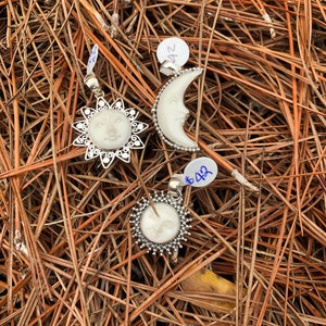 Moon face pendant