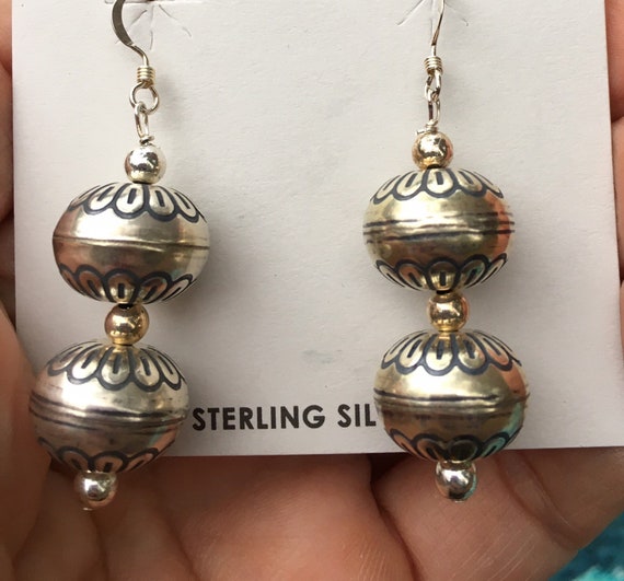 Sterling silver earrings - image 1