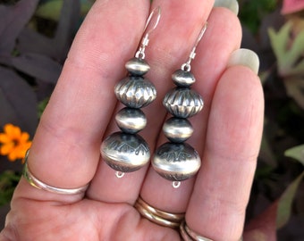 Silver earrings