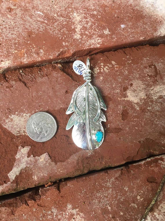 SALE/Feather pendant - image 2