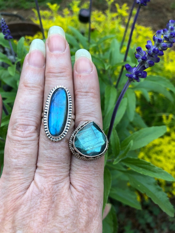 SALE/Labradorite ring /8 - image 6