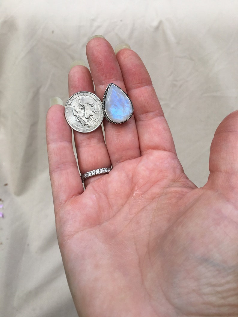 Rainbow moonstone ring7