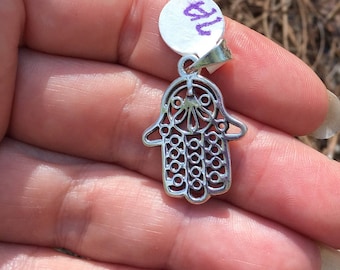 Hamsa hand pendant