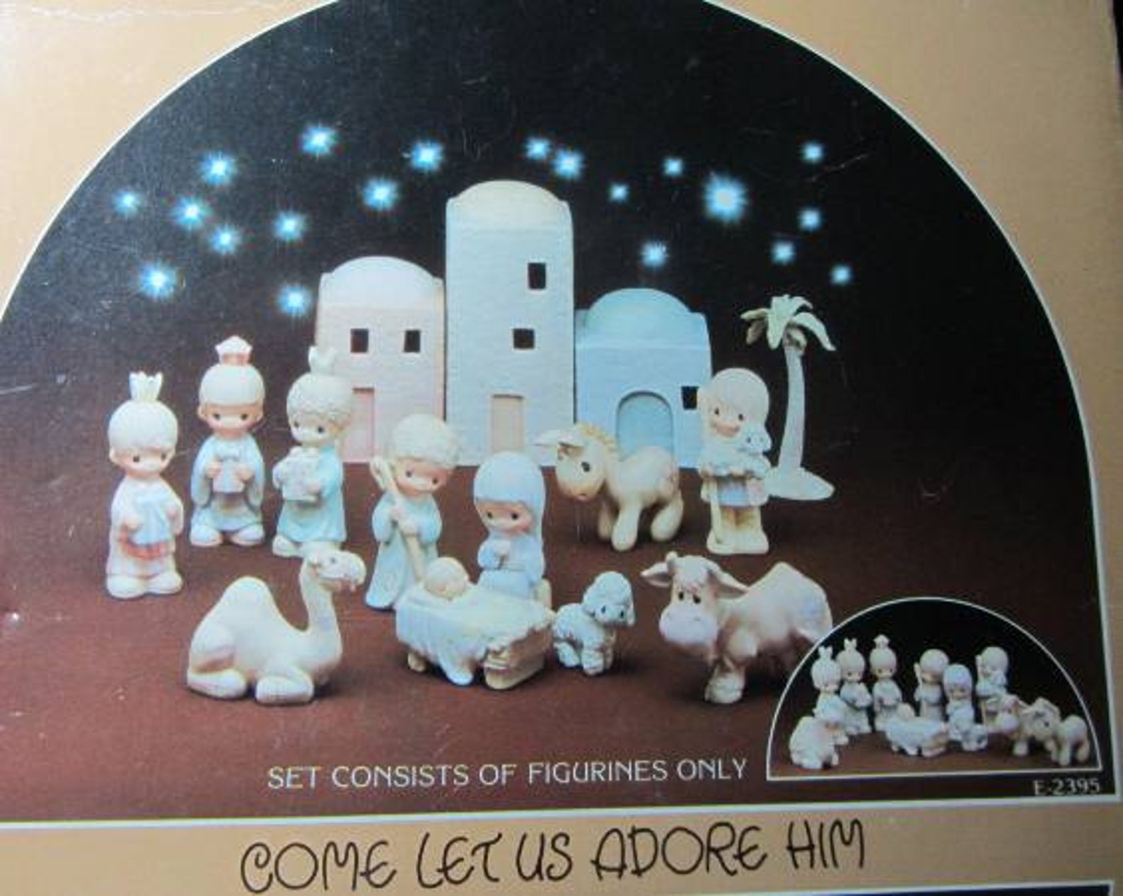 Precious Moments 1982 Come Let Us Adore Him Nativity Scene Etsy