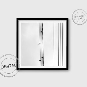 Digital download wall art - Minimalist Swalows