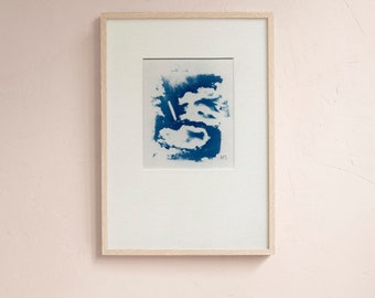 Original Cyanotype - ready to be framed - Hand made - Unique piece of art